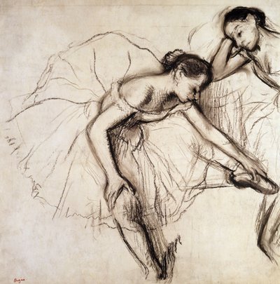 Zwei Tänzer ruhen sich aus von Edgar Degas